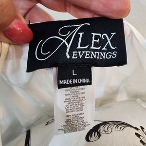 Dressy white see thru cardigan size L